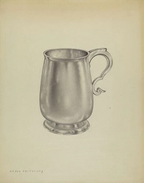 Silver Mug, c. 1937. Creator: Aaron Fastovsky