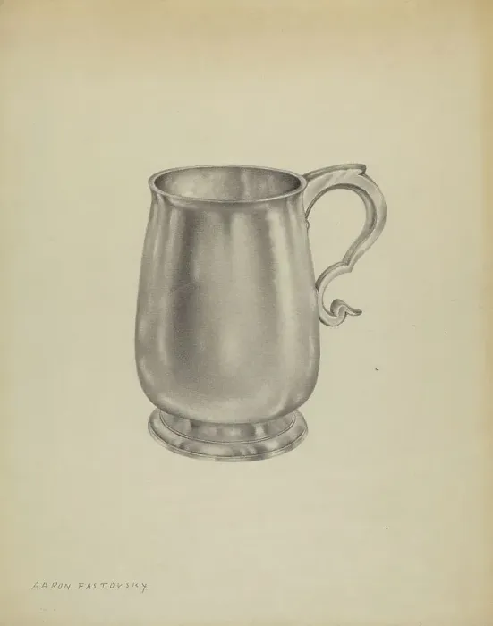 Framed Print : Silver Mug, c. 1937. Creator: Aaron Fastovsky Framed Print : Silver Mug, c. 1937. Creator: Aaron Fastovsky