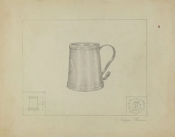Silver Mug, c. 1937. Creator: Filippo Porreca