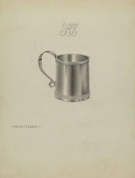 Silver Mug, c. 1937. Creator: Hans Westendorff