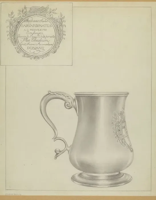 Framed Print : Silver Mug, c. 1937. Creator: Hester Duany Framed Print : Silver Mug, c. 1937. Creator: Hester Duany
