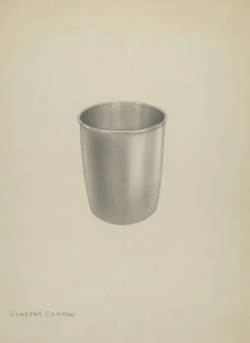 Framed Print : Silver Mug, c. 1937. Creator: Vincent Carano