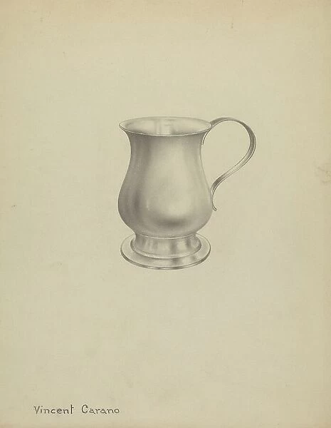 Silver Mug, c. 1937. Creator: Vincent Carano