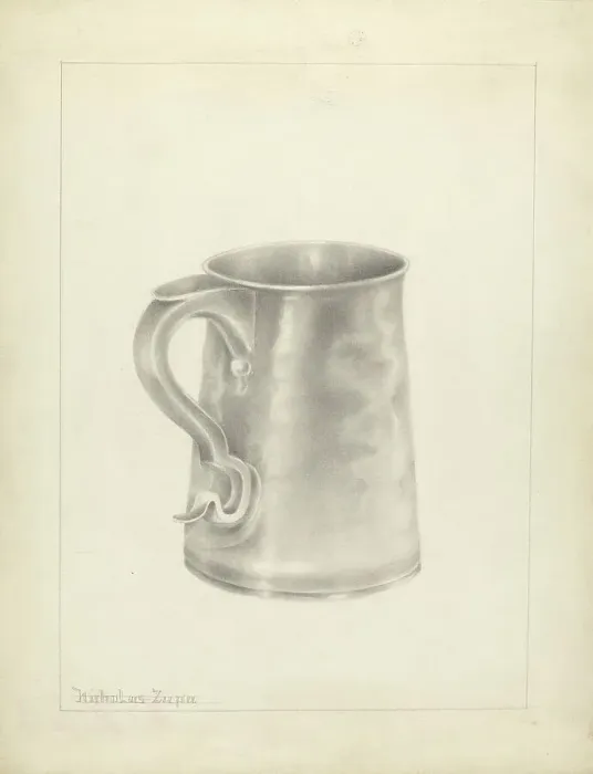 Framed Print : Silver Mug, c. 1938. Creator: Nicholas Zupa Framed Print : Silver Mug, c. 1938. Creator: Nicholas Zupa