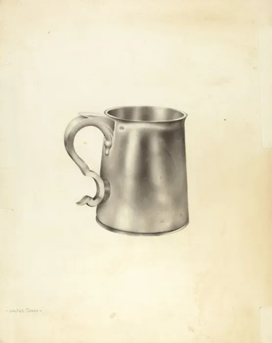 Framed Print : Silver Mug, c. 1938. Creator: Walter Doran Framed Print : Silver Mug, c. 1938. Creator: Walter Doran
