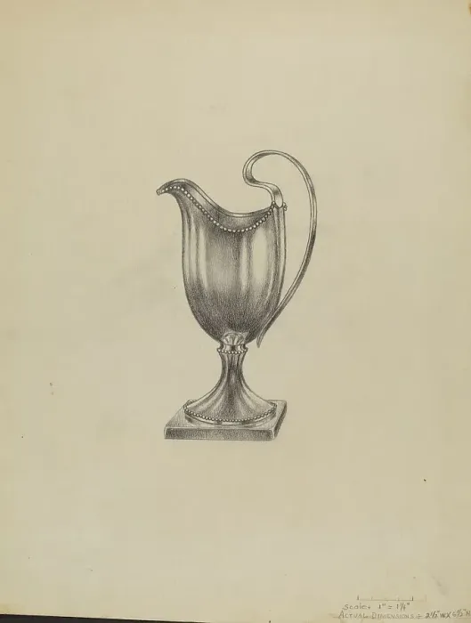 Framed Print : Silver Pitcher, 1935 / 1942. Creator: Gerald Bernhardt Framed Print : Silver Pitcher, 1935 / 1942. Creator: Gerald Bernhardt