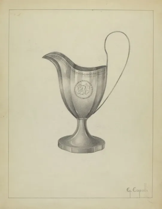 Framed Print : Silver Pitcher, 1935  /  1942. Creator: Gordon Sanborn