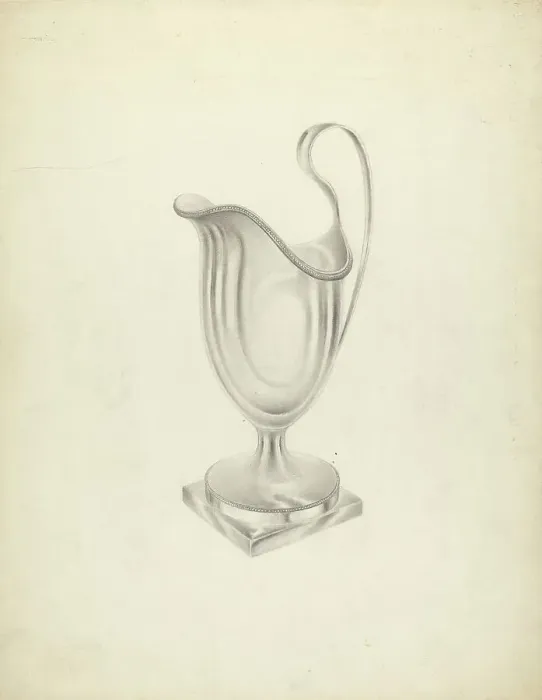 Framed Print : Silver Pitcher, 1935 / 1942. Creator: Unknown Framed Print : Silver Pitcher, 1935 / 1942. Creator: Unknown