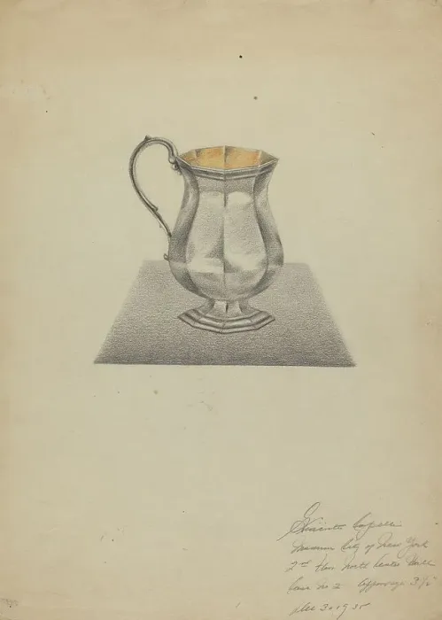 Framed Print : Silver Pitcher, 1935. Creator: Giacinto Capelli Framed Print : Silver Pitcher, 1935. Creator: Giacinto Capelli