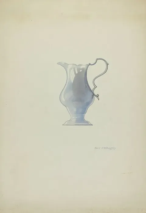 Framed Print : Silver Pitcher, c. 1937. Creator: David P. Willoughby Framed Print : Silver Pitcher, c. 1937. Creator: David P. Willoughby