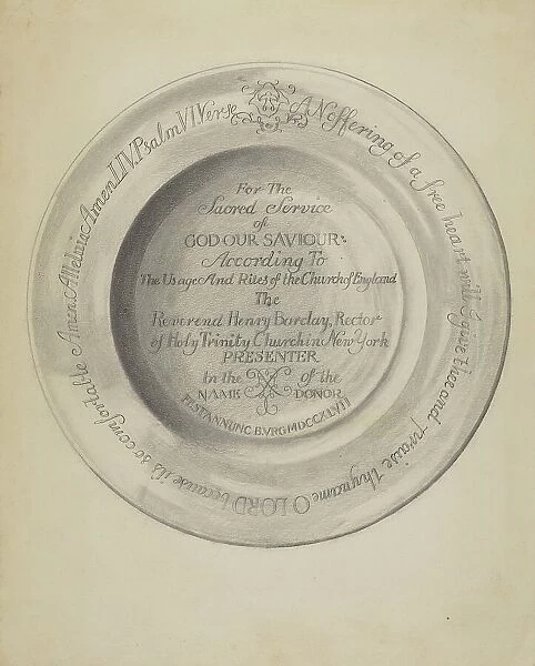 Silver Plate, 1935 / 1942. Creator: James O'Mara