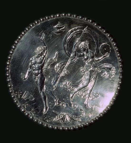 Silver platter from the Mildenhall treasure, Roman Britain, 4th century
