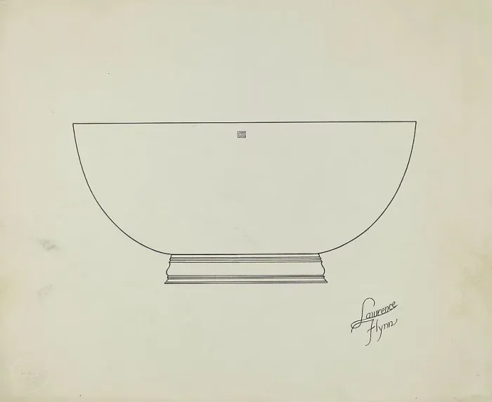 Framed Print : Silver Punch Bowl, c. 1936. Creator: Lawrence Flynn Framed Print : Silver Punch Bowl, c. 1936. Creator: Lawrence Flynn