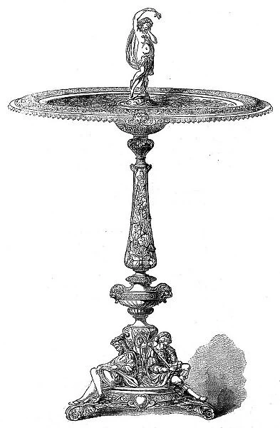 Silver repoussé table manufactured by...Elkington and Co. in the International Exhibition, 1862. Creator: Unknown