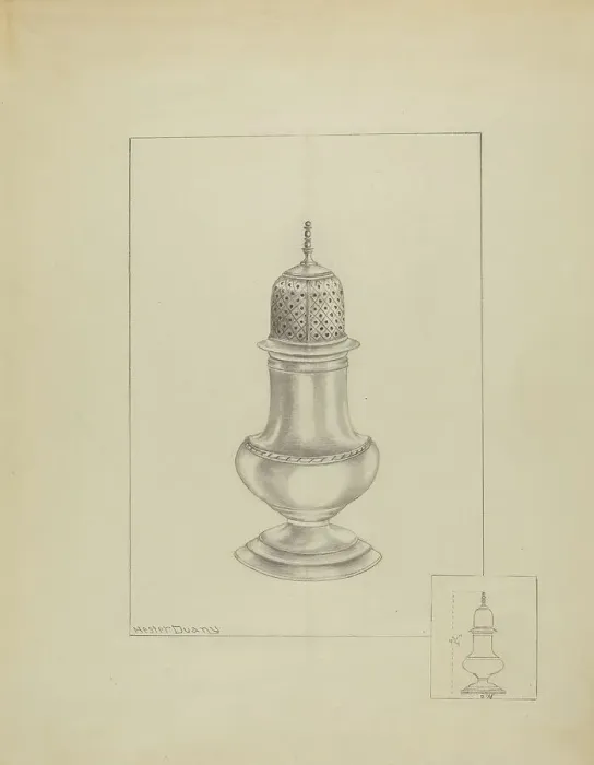 Framed Print : Silver Shaker, 1935 / 1942. Creator: Hester Duany Framed Print : Silver Shaker, 1935 / 1942. Creator: Hester Duany