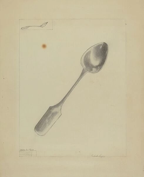 Silver Spoon, 1935 / 1942. Creator: Columbus Simpson