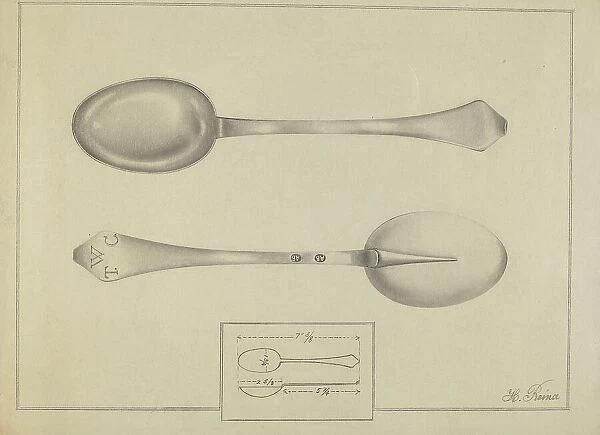 Silver Spoon, c. 1936. Creator: Horace Reina