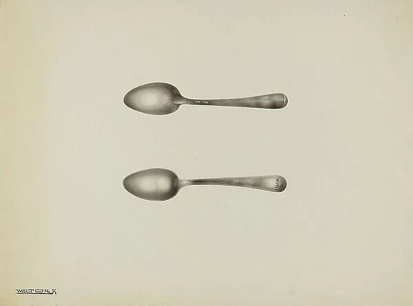 Silver Spoon, c. 1938. Creator: Kalamian Walton