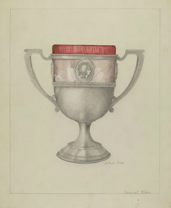 Framed Print : Silver Spoon Holder, c. 1936. Creator: Samuel O. Klein Framed Print : Silver Spoon Holder, c. 1936. Creator: Samuel O. Klein