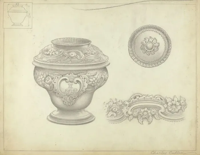 Framed Print : Silver Sugar Bowl, 1935  /  1942. Creator: Charles Cullen