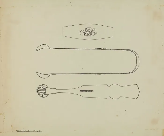 Framed Print : Silver Sugar Tongs, c. 1939. Creator: Kalamian Walton Framed Print : Silver Sugar Tongs, c. 1939. Creator: Kalamian Walton