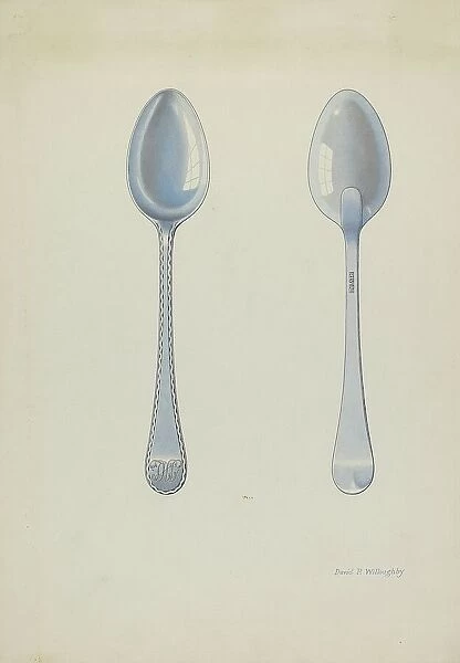 Silver Tablespoon, c. 1937. Creator: David P. Willoughby