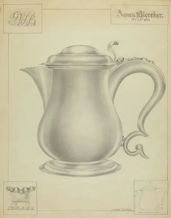Framed Print : Silver Tankard, c. 1936. Creator: Hester Duany Framed Print : Silver Tankard, c. 1936. Creator: Hester Duany