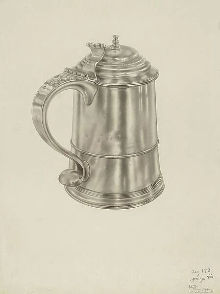 Silver Tankard, c. 1938. Creator: Palmyra Pimentel