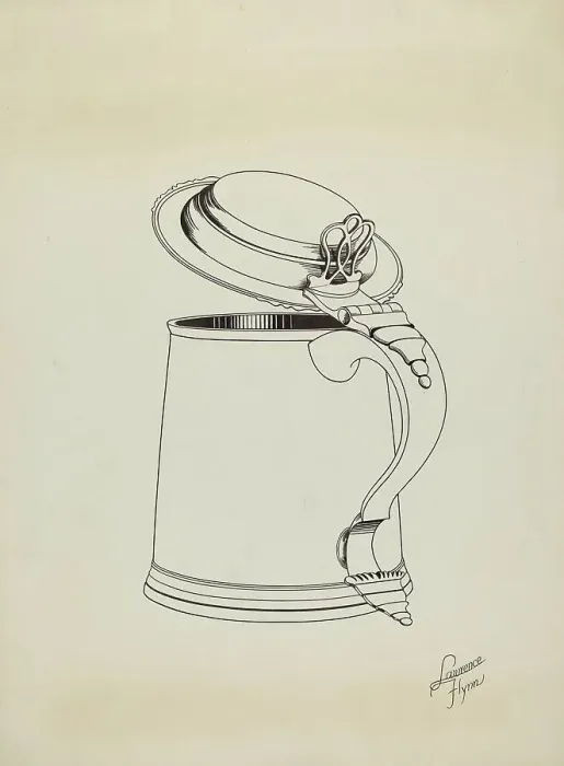 Framed Print : Silver Tankard, c. 1938. Creator: Lawrence Flynn Framed Print : Silver Tankard, c. 1938. Creator: Lawrence Flynn