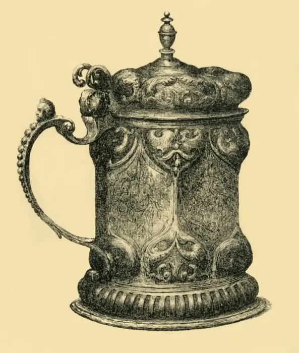 Framed Print : Silver tankard, c1625, (1881). Creator: J Brooke Framed Print : Silver tankard, c1625, (1881). Creator: J Brooke