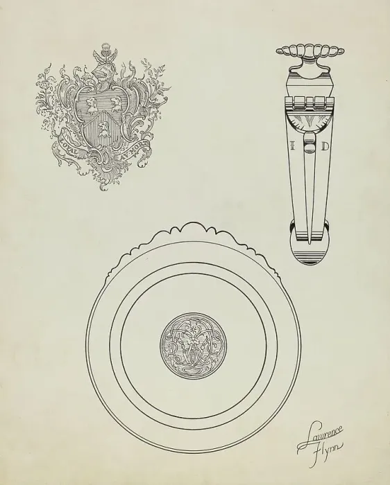 Framed Print : Silver Tankard: Detail, c. 1936. Creator: Lawrence Flynn Framed Print : Silver Tankard: Detail, c. 1936. Creator: Lawrence Flynn