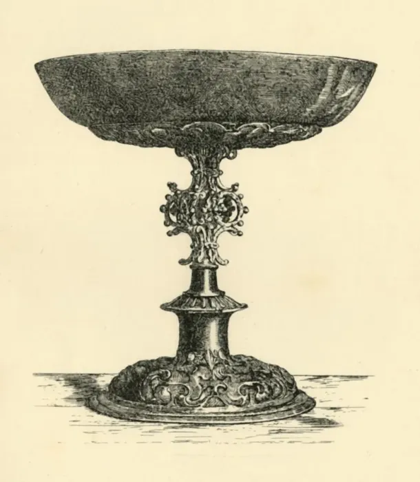 Framed Print : Silver tazza, early 17th century, (1881). Creator: W. M. McGill