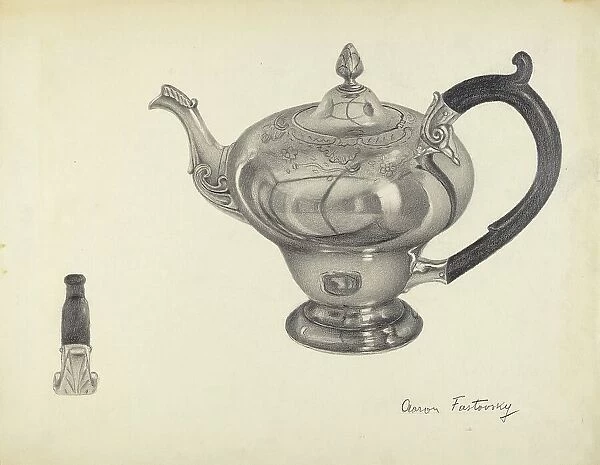Silver Teapot, 1935 / 1942. Creator: Aaron Fastovsky