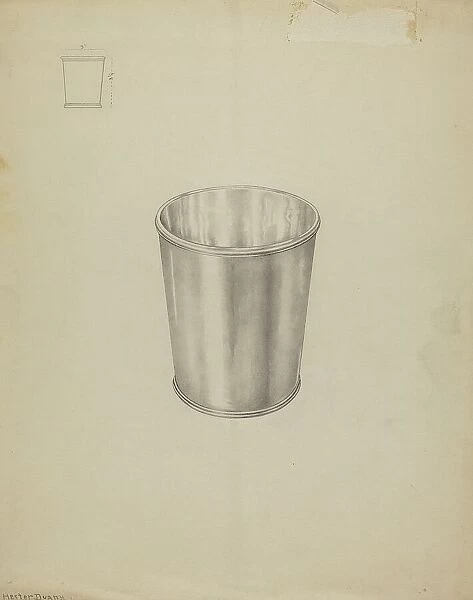 Silver Tumbler, c. 1937. Creator: Hester Duany