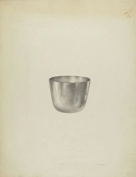 Silver Tumbler Cup, c. 1938. Creator: Sidney Liswood