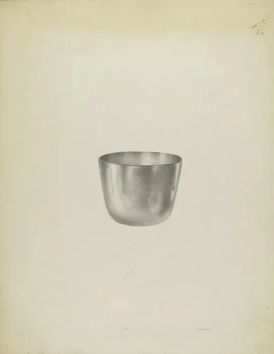 Framed Print : Silver Tumbler Cup, c. 1938. Creator: Sidney Liswood Framed Print : Silver Tumbler Cup, c. 1938. Creator: Sidney Liswood