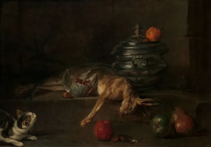 Framed Print : The Silver Tureen, ca. 1728-30. Creator: Jean-Simeon Chardin Framed Print : The Silver Tureen, ca. 1728-30. Creator: Jean-Simeon Chardin