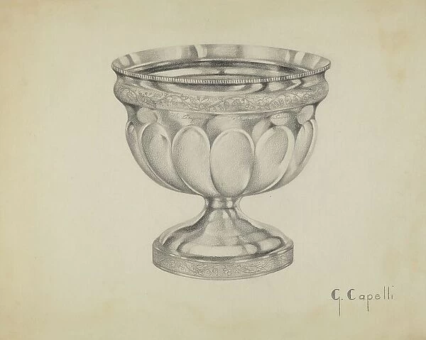 Silver Waste Bowl, c. 1936. Creator: Giacinto Capelli