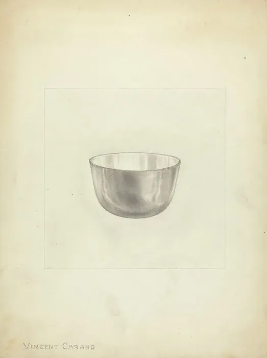 Framed Print : Silver Wine Tumbler, 1935 / 1942. Creator: Vincent Carano Framed Print : Silver Wine Tumbler, 1935 / 1942. Creator: Vincent Carano