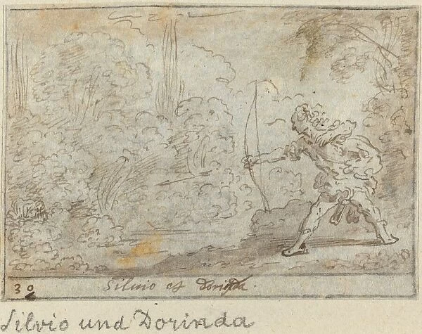 Silvio and Dorinda, 1640. Creator: Johann Wilhelm Baur
