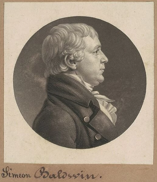 Simeon Baldwin, 1807. Creator: Charles Balthazar Julien Fevret de Saint-Memin