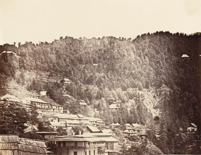Framed Print : Simla Bazaar, 1858-61. Creator: Unknown Framed Print : Simla Bazaar, 1858-61. Creator: Unknown