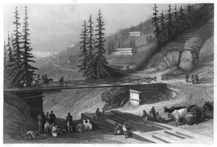 Framed Print : Simla, India, c1860. Artist: James B Allen Framed Print : Simla, India, c1860. Artist: James B Allen
