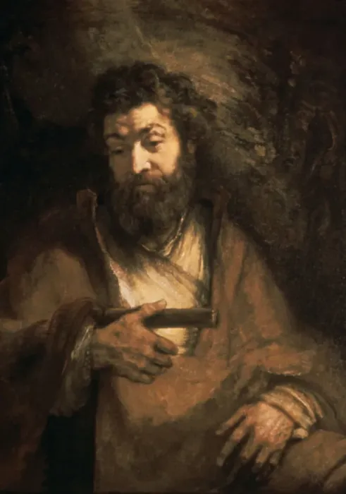 Framed Print : Simon the Apostle, 17th century. Artist: Rembrandt Harmensz van Rijn Framed Print : Simon the Apostle, 17th century. Artist: Rembrandt Harmensz van Rijn