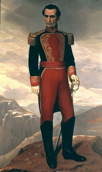 Simon Bolivar The Liberator (1783-1830), military and hero of the American Revolution