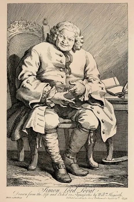 Framed Print : Simon, Lord Lovat, 1746. Artist: William Hogarth Framed Print : Simon, Lord Lovat, 1746. Artist: William Hogarth
