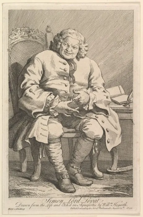 Framed Print : Simon Lord Lovat, 1746. Creator: William Hogarth Framed Print : Simon Lord Lovat, 1746. Creator: William Hogarth