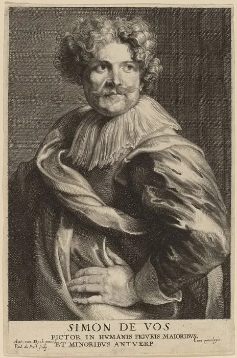 Framed Print : Simon de Vos, probably 1626 / 1641. Creator: Paulus Pontius Framed Print : Simon de Vos, probably 1626 / 1641. Creator: Paulus Pontius