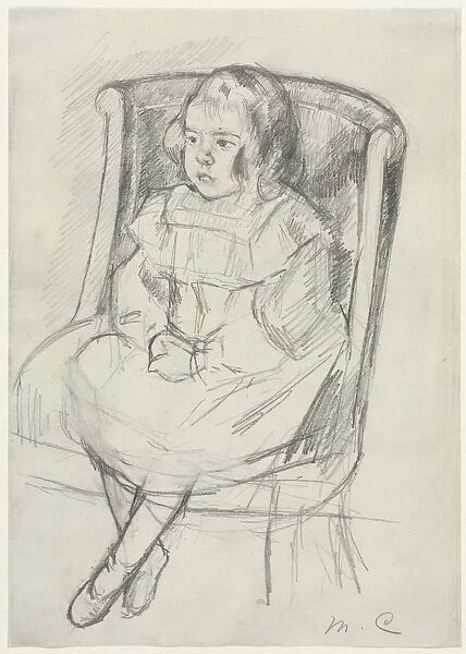 Simone Seated, c. 1903. Creator: Mary Cassatt (American, 1844-1926)