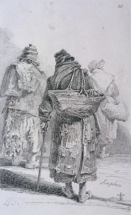 Framed Print : Simplers, Cries of London, (c1819?). Artist: John Thomas Smith Framed Print : Simplers, Cries of London, (c1819?). Artist: John Thomas Smith